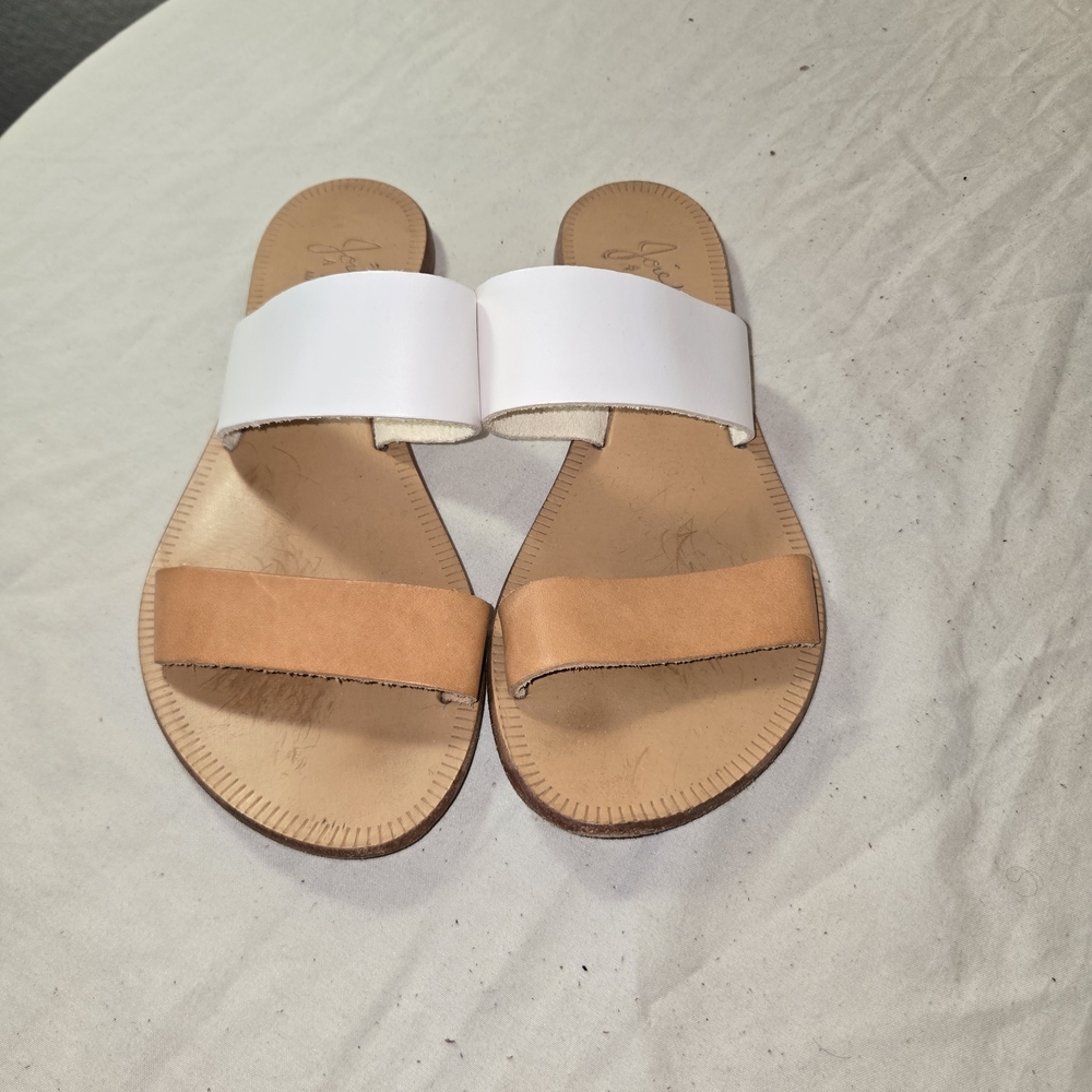 Joie A La Plage Womens Sable Slide Sandals Brown Leather Slip On US 6